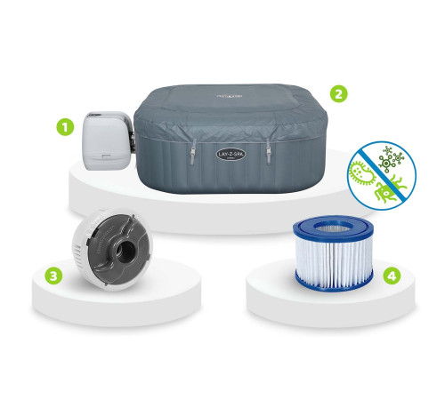 Джакузі-SPA надувне BESTWAY LAY-Z-SPA Hawaii HydroJet Pro 6-місне Джакузі-SPA надувне BESTWAY LAY-Z-SPA Hawaii HydroJet Pro 6-місне