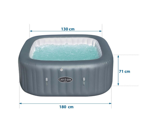 Джакузі-SPA надувне BESTWAY LAY-Z-SPA Hawaii HydroJet Pro 6-місне Джакузі-SPA надувне BESTWAY LAY-Z-SPA Hawaii HydroJet Pro 6-місне