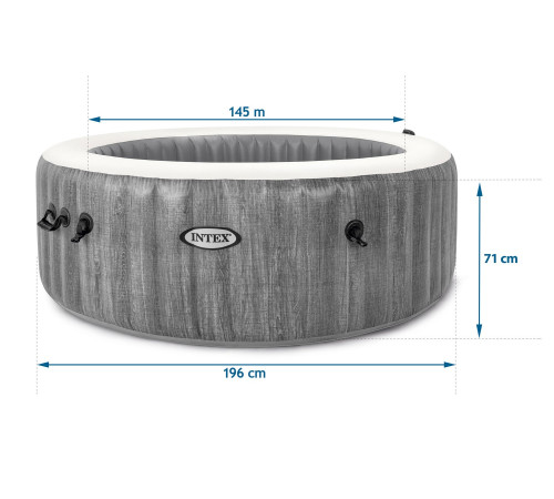 Dmuchane SPA z hydromasażem 196 x 71 cm 4 os. + akcesoria premium INTEX 28440 Dmuchane SPA z hydromasażem 196 x 71 cm 4 os. + akcesoria premium INTEX 28440