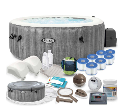 Dmuchane SPA z hydromasażem 196 x 71 cm 4 os. + akcesoria premium INTEX 28440 Dmuchane SPA z hydromasażem 196 x 71 cm 4 os. + akcesoria premium INTEX 28440