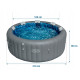 Джакузі-SPA надувне BESTWAY LAY-Z-SPA Santorini HydroJet 7-місне