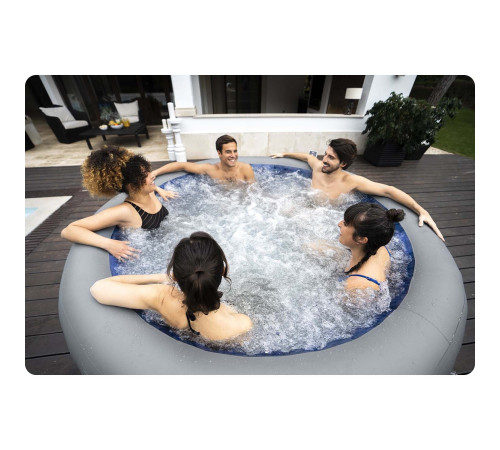 Джакузі-SPA надувне BESTWAY LAY-Z-SPA Santorini HydroJet 7-місне Джакузі-SPA надувне BESTWAY LAY-Z-SPA Santorini HydroJet 7-місне