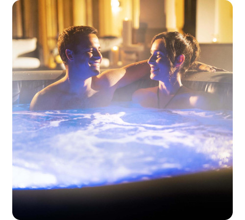 Джакузі-SPA надувне BESTWAY LAY-Z-SPA Santorini HydroJet 7-місне Джакузі-SPA надувне BESTWAY LAY-Z-SPA Santorini HydroJet 7-місне