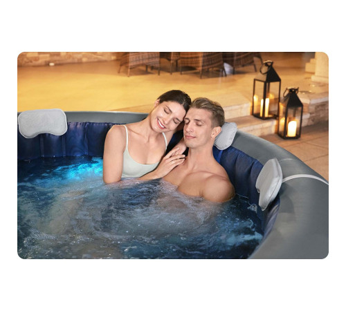 Джакузі-SPA надувне BESTWAY LAY-Z-SPA Santorini HydroJet 7-місне Джакузі-SPA надувне BESTWAY LAY-Z-SPA Santorini HydroJet 7-місне