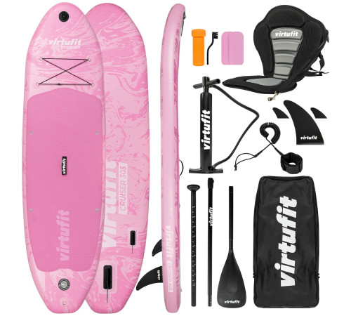 Надувна SUP дошка (Сапборд) VIRTUFIT CRUISER 305, рожева