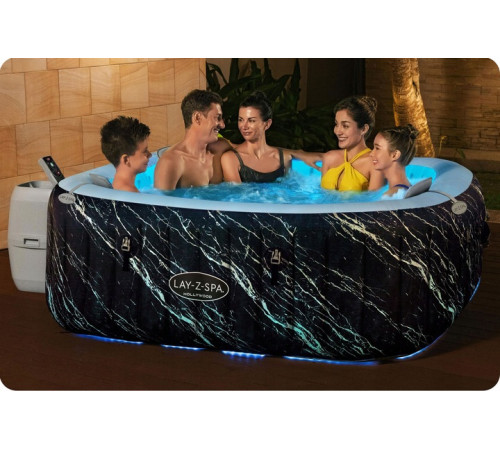 Джакузі-SPA надувне Bestway 6001F SPA Lay‑Z Hollywood 6‑місне