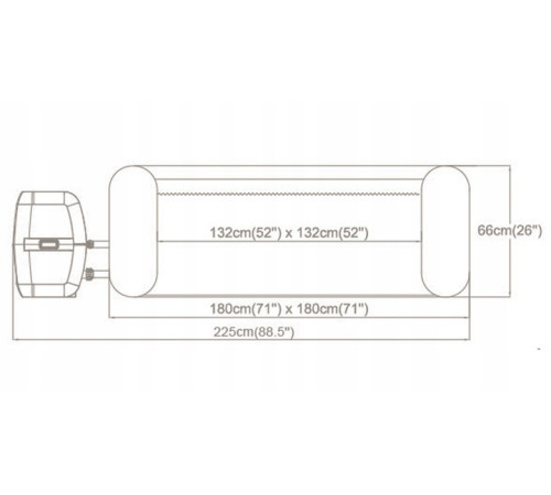 Джакузі-SPA надувне Bestway 6001F SPA Lay‑Z Hollywood 6‑місне