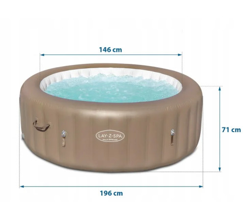 Джакузі-SPA надувне Bestway 60017 Lay‑Z Palm Springs 6‑місне