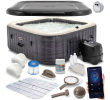 Dmuchane SPA z hydromasażem 4 osobowe INTEX 28450 + Generator chloru