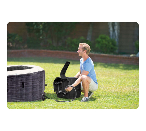 Dmuchane SPA z hydromasażem 4 osobowe INTEX 28450 + Generator chloru