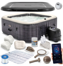 Dmuchane SPA z hydromasażem 6 osobowe INTEX 28452 Hydromasaż 28452NP LED APLIKACJA