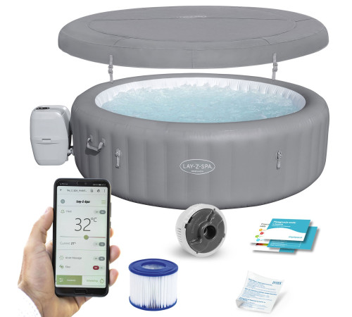 Джакузі-SPA надувне BESTWAY LAY-Z-SPA Grenada 8-місне Джакузі-SPA надувне BESTWAY LAY-Z-SPA Grenada 8-місне