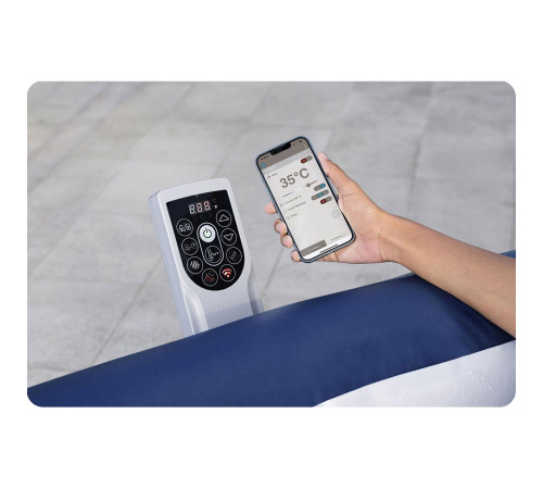 Джакузі-SPA надувне Bestway 6001H Lay-Z Miami 6-місне