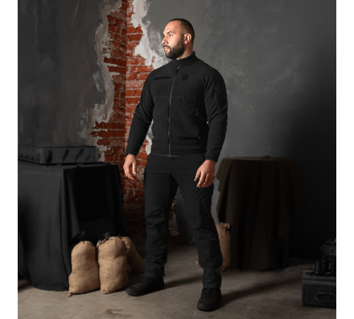 Флісова кофта Paladin Himatec 100 Чорна (8472), XL Флісова кофта Paladin Himatec 100 Чорна (8472), XL