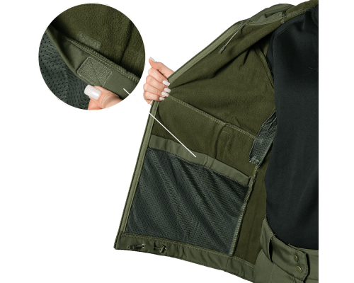 Комплект Pani SoftShell Олива (8555), XS