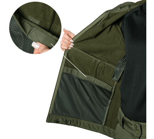 Комплект Pani SoftShell Олива (8555), S