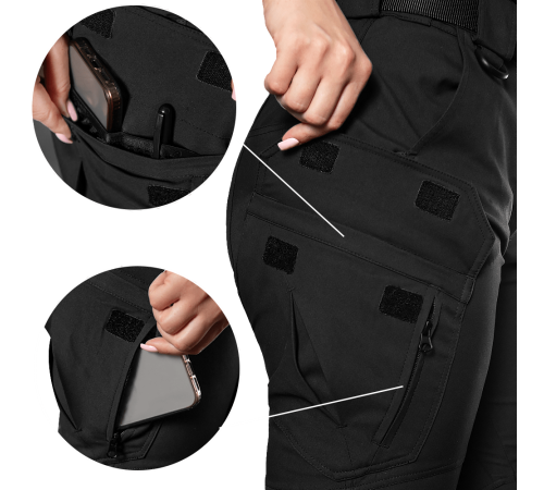 Штани Pani Герць Police Чорні (8416), XL Штани Pani Герць Police Чорні (8416), XL