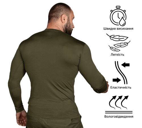 Лонгслів CoolTouch Olive (2263), XXXL