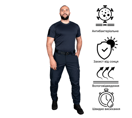 Футболка Patrol CoolPass Pique LT Темно-синя (8413), S Футболка Patrol CoolPass Pique LT Темно-синя (8413), S