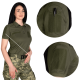 Жіноче поло Pani Army ID LT Олива (8080), XL