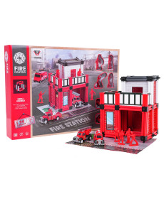 Дитячий набір Ramiz WF253-1A Пожежна станція + аксесуари