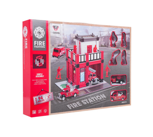 Дитячий набір Ramiz WF253-1A Пожежна станція + аксесуари