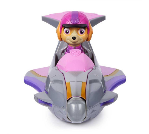 Машинка-трансформер дитяча Spin Master З водієм у джунглях Скай "Щенячий патруль"