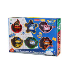 Машинки дитячі Roi Visual Міні рятівники-трансформери делюкс 6 шт