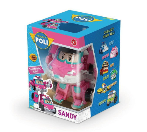 Машинка-трансформер дитяча Roi Visual Робокар Сенді 10 см