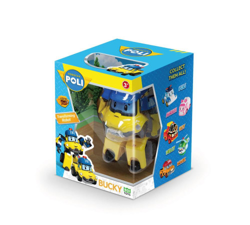 Машинка-трансформер дитяча Roi Visual Робокар Баккі 10 см