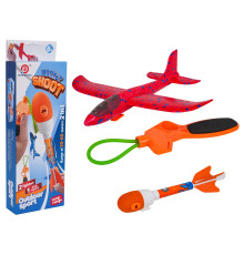 Метальний літак дитячий Ramiz 819-21B 2в1, червоний