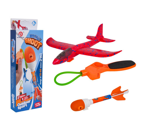 Метальний літак дитячий Ramiz 819-21B 2в1, червоний