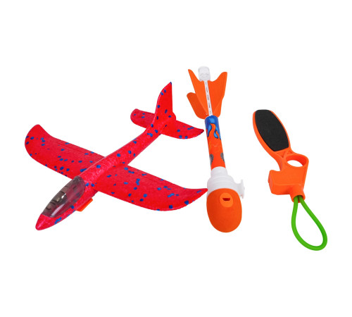 Метальний літак дитячий Ramiz 819-21B 2в1, червоний
