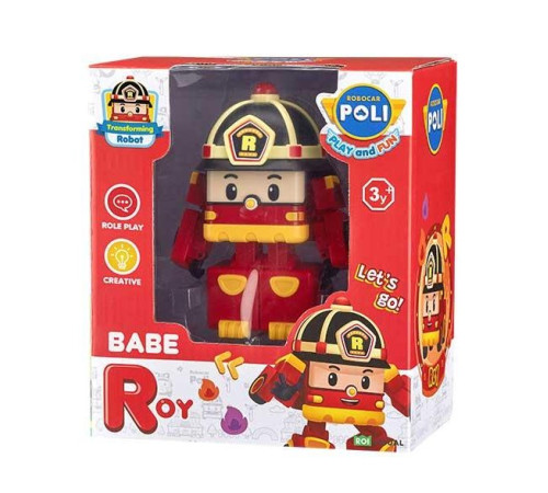 Машинка-трансформер дитяча Roi Visual Робокар малюк Рой