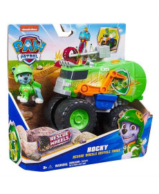 Ігровий набір Paw Patrol Мегаколеса Великий рятувальний автомобіль-трансформер із Рокі (SM17776/6069331)