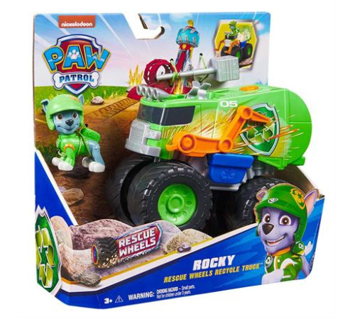 Ігровий набір Paw Patrol Мегаколеса Великий рятувальний автомобіль-трансформер із Рокі (SM17776/6069331) Ігровий набір Paw Patrol Мегаколеса Великий рятувальний автомобіль-трансформер із Рокі (SM17776/6069331)