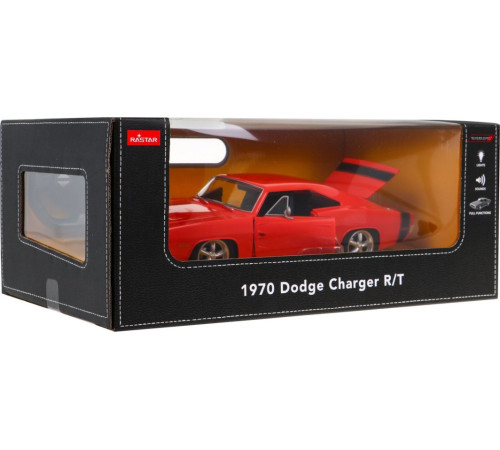 1970 Dodge Charger RT червоний RASTAR модель 1:16 Автомобіль на дистанційному керуванні + пульт дистанційного керування