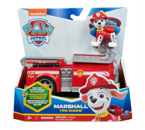Ігровий набір Paw Patrol Пожежний автомобіль із водієм Маршалом (SM16775/9917) Ігровий набір Paw Patrol Пожежний автомобіль із водієм Маршалом (SM16775/9917)