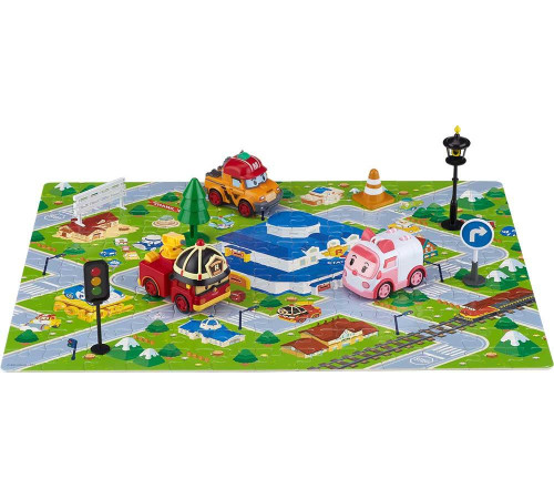 Набір машинок дитячих Roi Visual Міська серія GoGo Ембер, Рой, Марк + аксесуари