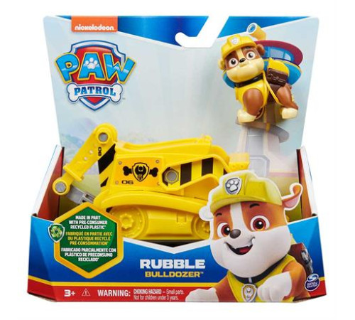 Ігровий набір Paw Patrol Бульдозер із водієм Кремезом (SM16775/9924) Ігровий набір Paw Patrol Бульдозер із водієм Кремезом (SM16775/9924)