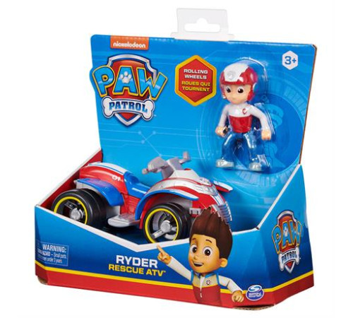 Ігровий набір Paw Patrol Рятувальний автомобіль з водієм Райдер (SM16775/8807) Ігровий набір Paw Patrol Рятувальний автомобіль з водієм Райдер (SM16775/8807)