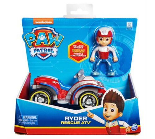 Ігровий набір Paw Patrol Рятувальний автомобіль з водієм Райдер (SM16775/8807) Ігровий набір Paw Patrol Рятувальний автомобіль з водієм Райдер (SM16775/8807)
