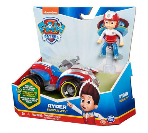 Ігровий набір Paw Patrol Рятувальний автомобіль з водієм Райдер (SM16775/8807) Ігровий набір Paw Patrol Рятувальний автомобіль з водієм Райдер (SM16775/8807)