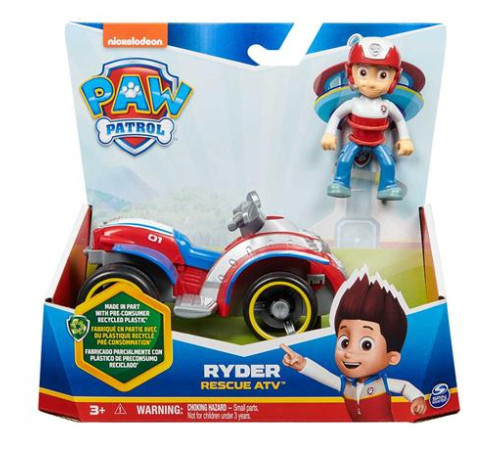 Ігровий набір Paw Patrol Рятувальний автомобіль з водієм Райдер (SM16775/8807) Ігровий набір Paw Patrol Рятувальний автомобіль з водієм Райдер (SM16775/8807)