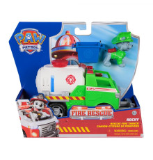 Машинка-трансформер дитяча Spin Master Пожежна рятувальна місія з водієм Роккі