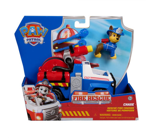 Машинка-трансформер дитяча Spin Master Пожежна рятувальна місія з водієм Гонщик