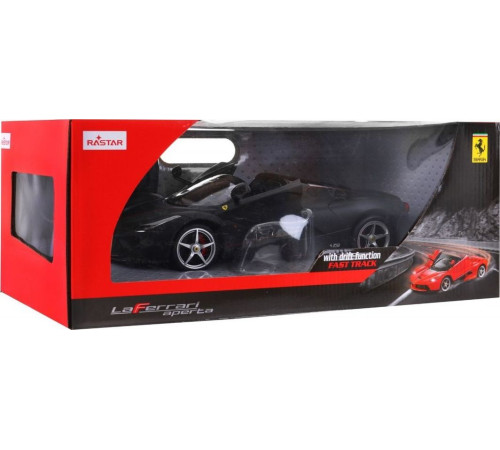 Ferrari LaFerrari Aperta чорний RASTAR модель 1:14 Автомобіль на дистанційному керуванні + пульт 2,4 ГГц Ferrari LaFerrari Aperta чорний RASTAR модель 1:14 Автомобіль на дистанційному керуванні + пульт 2,4 ГГц