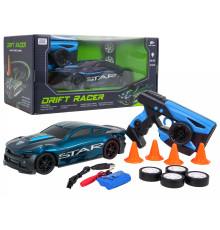 Дитяча машинка Ramiz Star 33638 на дистанційному керуванні, чорно-синя