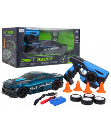 Дитяча машинка Ramiz Star 33638 на дистанційному керуванні, чорно-синя