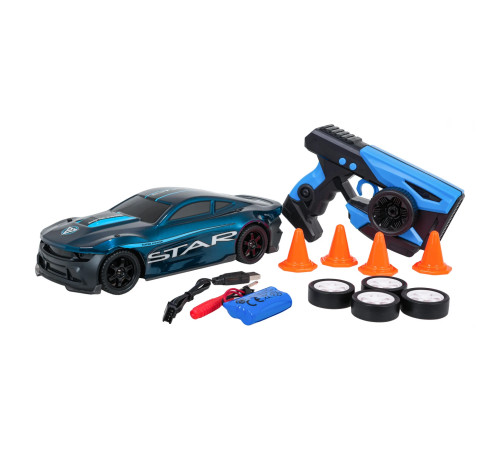 Машинка дитяча Ramiz 33638 Star на дистанційному керуванні, чорно-синя